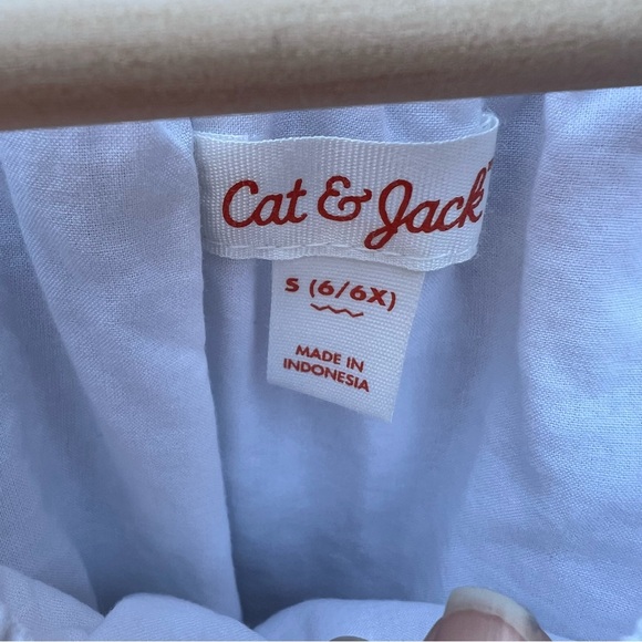 Girls White Lace Eyelet Blouse - Picture 6 of 10